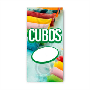 Pendón Publicitario Colgante Helados Cubos | 04