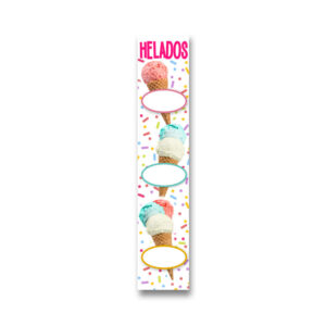 Mini Pendón Helados Artesanales