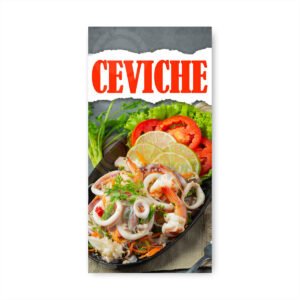 Pendon Publicitario Colgante Ceviche