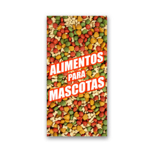 Pendón Publicitario Colgante Alimentos para Mascotas