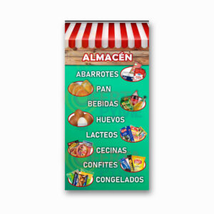 Pendón Publicitario Colgante Almacén