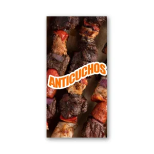 Pendón Publicitario Colgante Anticuchos
