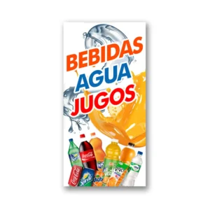 Pendón Publicitario Colgante Bebidas