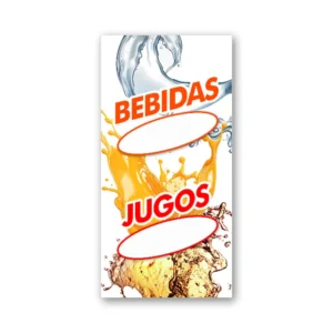 Pendón Publicitario Colgante Bebidas