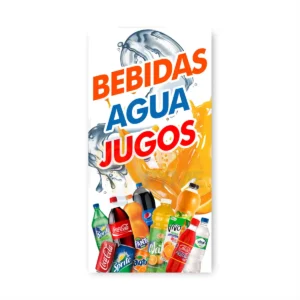Pendón Publicitario Colgante Bebidas