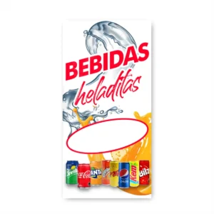 Pendón Publicitario Colgante Bebidas