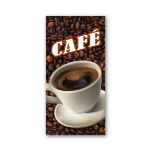 Pendon publicitario colgante Café