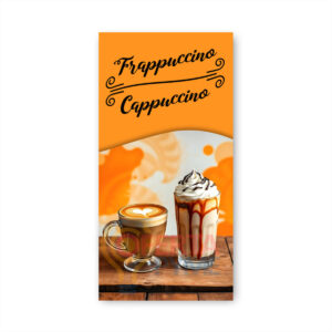 Pendon publicitario colgante Café Capuccino
