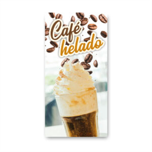 Pendon publicitario colgante Café
