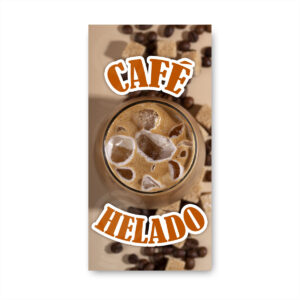 Pendon publicitario colgante Café