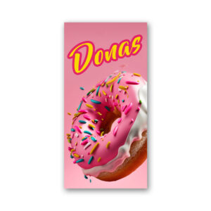 Pendón Publicitario Colgante Donas