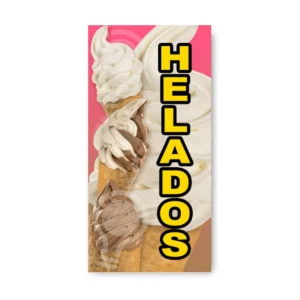 Pendón Publicitario Colgante Helados