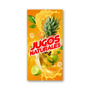 Fabrica de pendones | Pendon Publicitario Colgante Jugos Naturales