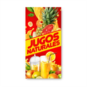 Pendón Publicitario Colgante Jugos Naturales
