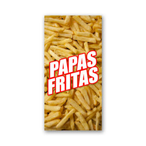 Pendón Publicitario Colgante Papas Fritas