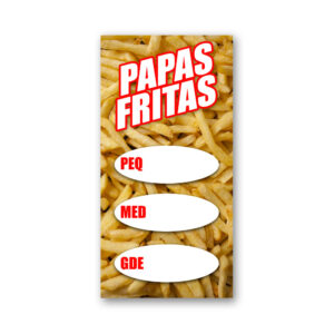 Pendón Publicitario Colgante Papas Fritas