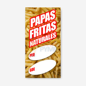 Pendón Papas Fritas Naturales Fabrica de Pendones