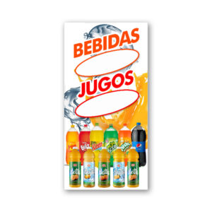 Pendón Publicitario Colgante Bebidas, Jugos