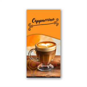 Pendon publicitario colgante Café Capuccino