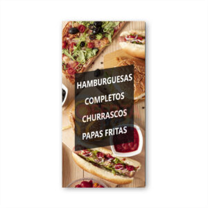 Pendon Publicitario Colgante Comida Rápida Hamburguesas