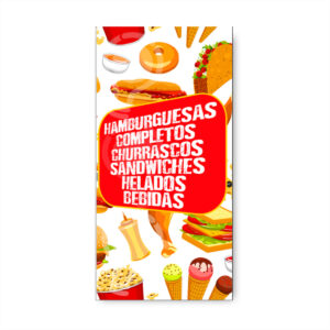 Pendon Publicitario Colgante Hamburguesas