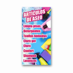 Pendón Artículos de Aseo