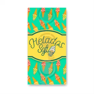 Fabrica de pendones | Pendon Publicitario Colgante Helado Soft