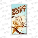 Pendón Publicitario Colgante Helados Soft