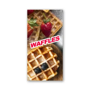 Pendón Publicitario Colgante Waffles