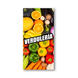 Pendón Publicitario Colgante Verdulería