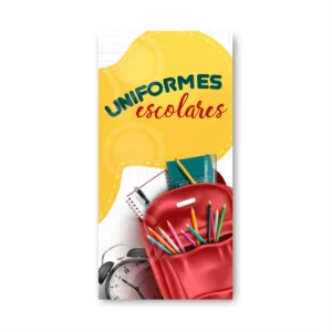 Pendón Publicitario colgante Útiles Escolares