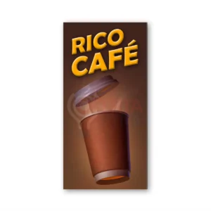 Fabrica de pendones | Pendon Publicitario Colgante Cafe