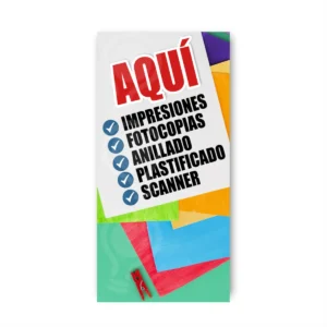 Pendon publicitario Colgante Impresiones Fotocopias