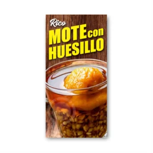 Pendon Publicitario Colgante Mote con Huesillo