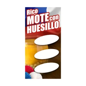 Pendon Publicitario Colgante Mote con Huesillo