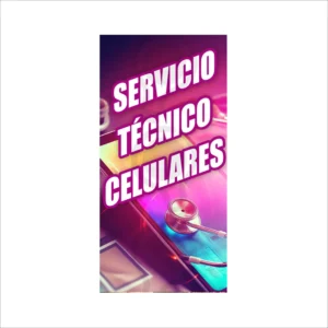 Pendon Publicitario Colgante Servicio Tecnico celulares