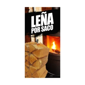 Pendon Publicitario Colgante Leña