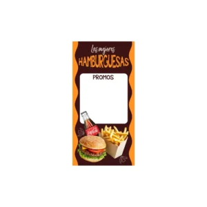Pendón Publicitario Colgante Hamburguesas