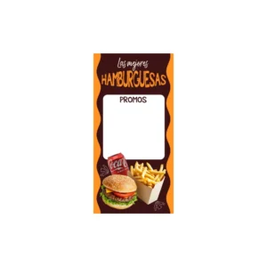 Pendón Publicitario Colgante Hamburguesas