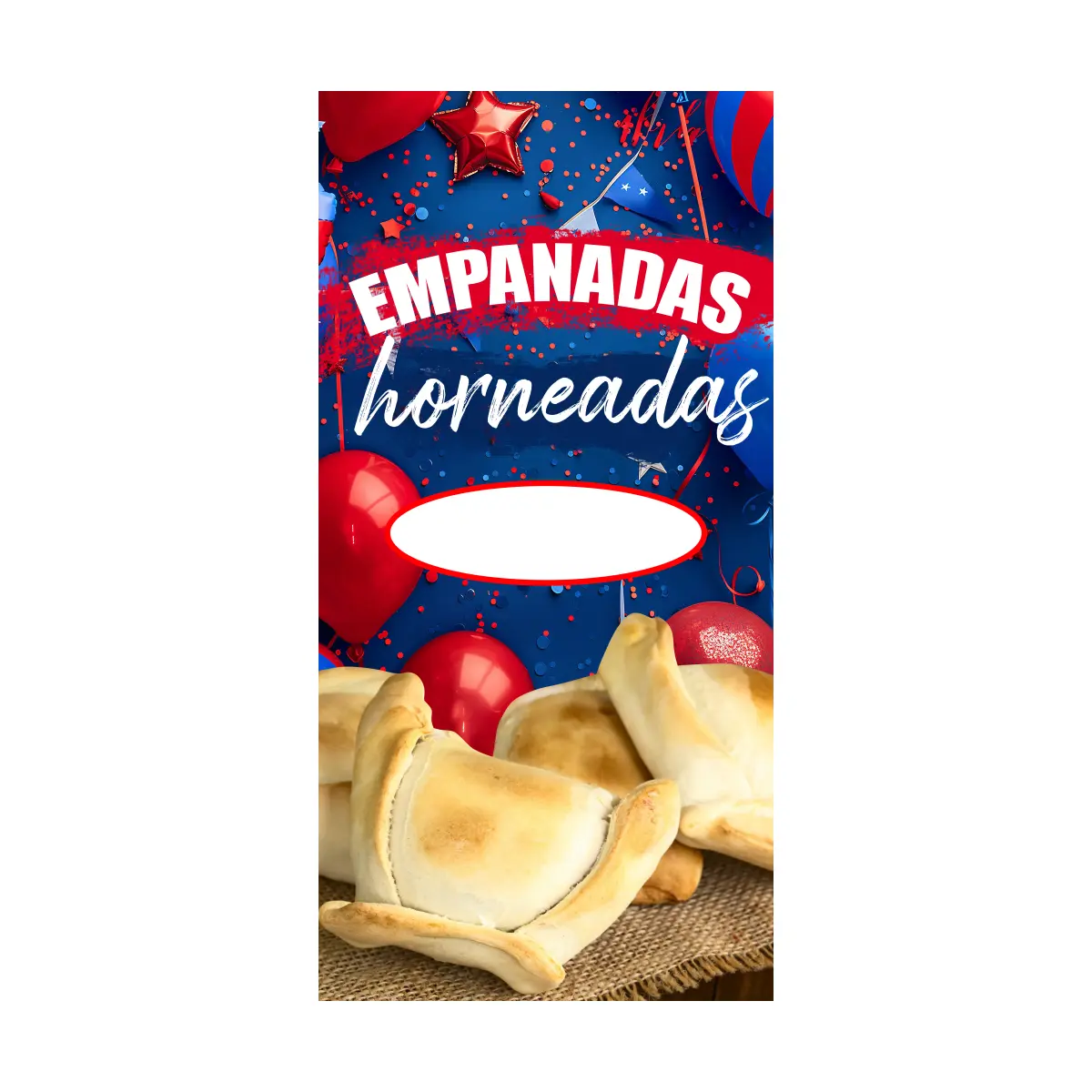 Pendon Publicitario Colgante Empanadas de Horno