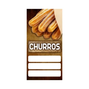 Pendon Publicitario Colgante para la venta de Churros | Fabrica de pendones