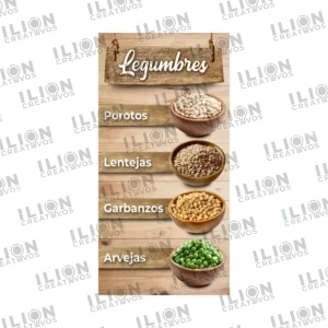 Pendón para la venta de Legumbres