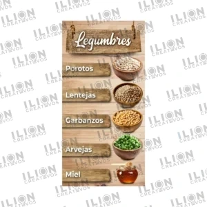 Pendón para la venta de Legumbres